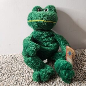 Snuggie Toy Green Frog Beanie Plush Stuffed Animal Toy With Floppy Arms And Legs